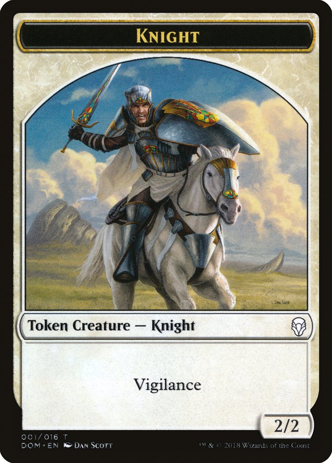 Knight (001/016) [Dominaria Tokens] | Gam3 Escape