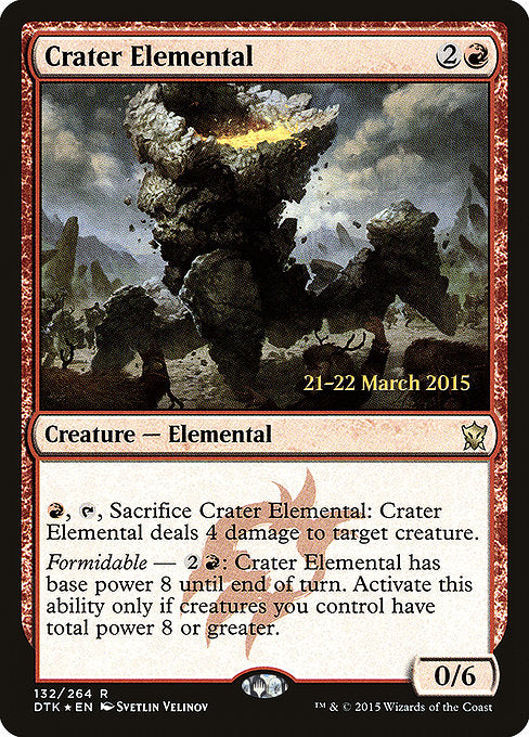 Crater Elemental [Dragons of Tarkir Promos] | Gam3 Escape