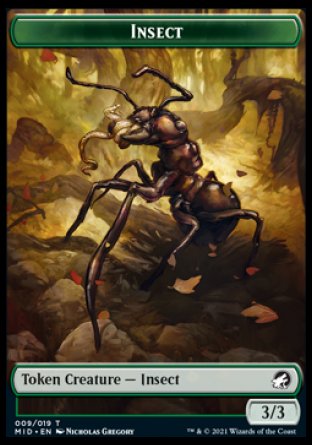 Insect Token [Innistrad: Midnight Hunt Tokens] | Gam3 Escape