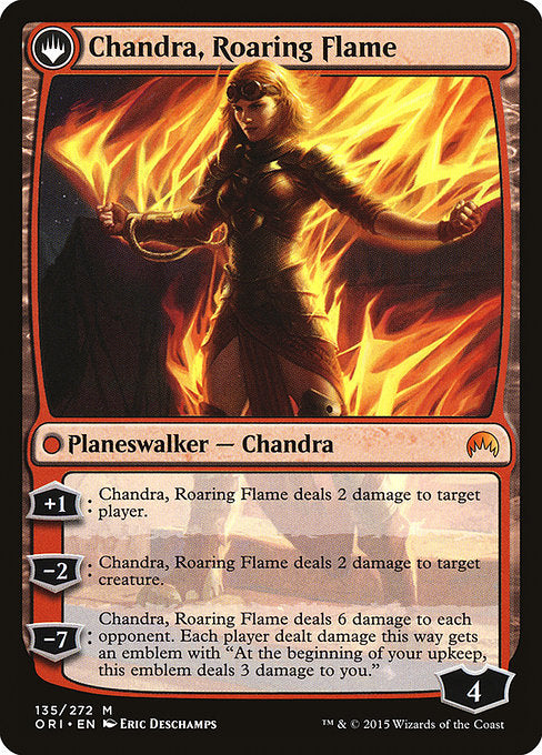 Chandra, Fire of Kaladesh // Chandra, Roaring Flame [Magic Origins] | Gam3 Escape