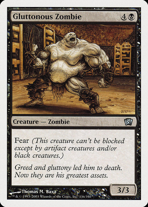 Gluttonous Zombie [Eighth Edition] | Gam3 Escape