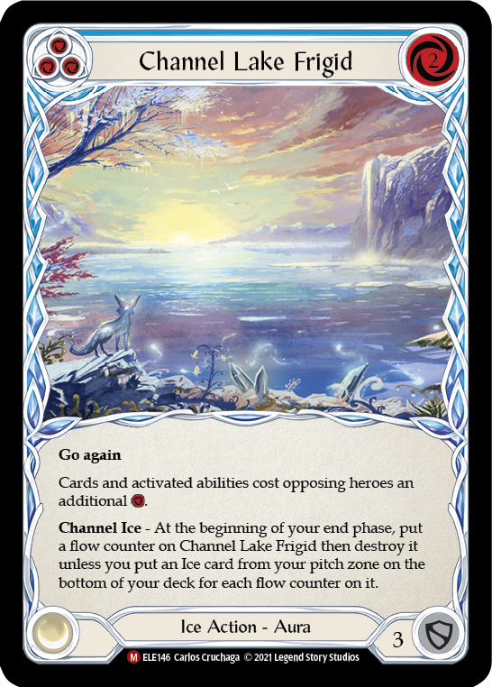Channel Lake Frigid (Alternate Art) [ELE146] (Tales of Aria)  1st Edition Rainbow Foil | Gam3 Escape