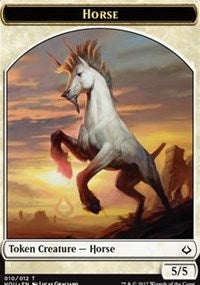 Horse // Warrior Double-sided Token [Hour of Devastation] | Gam3 Escape