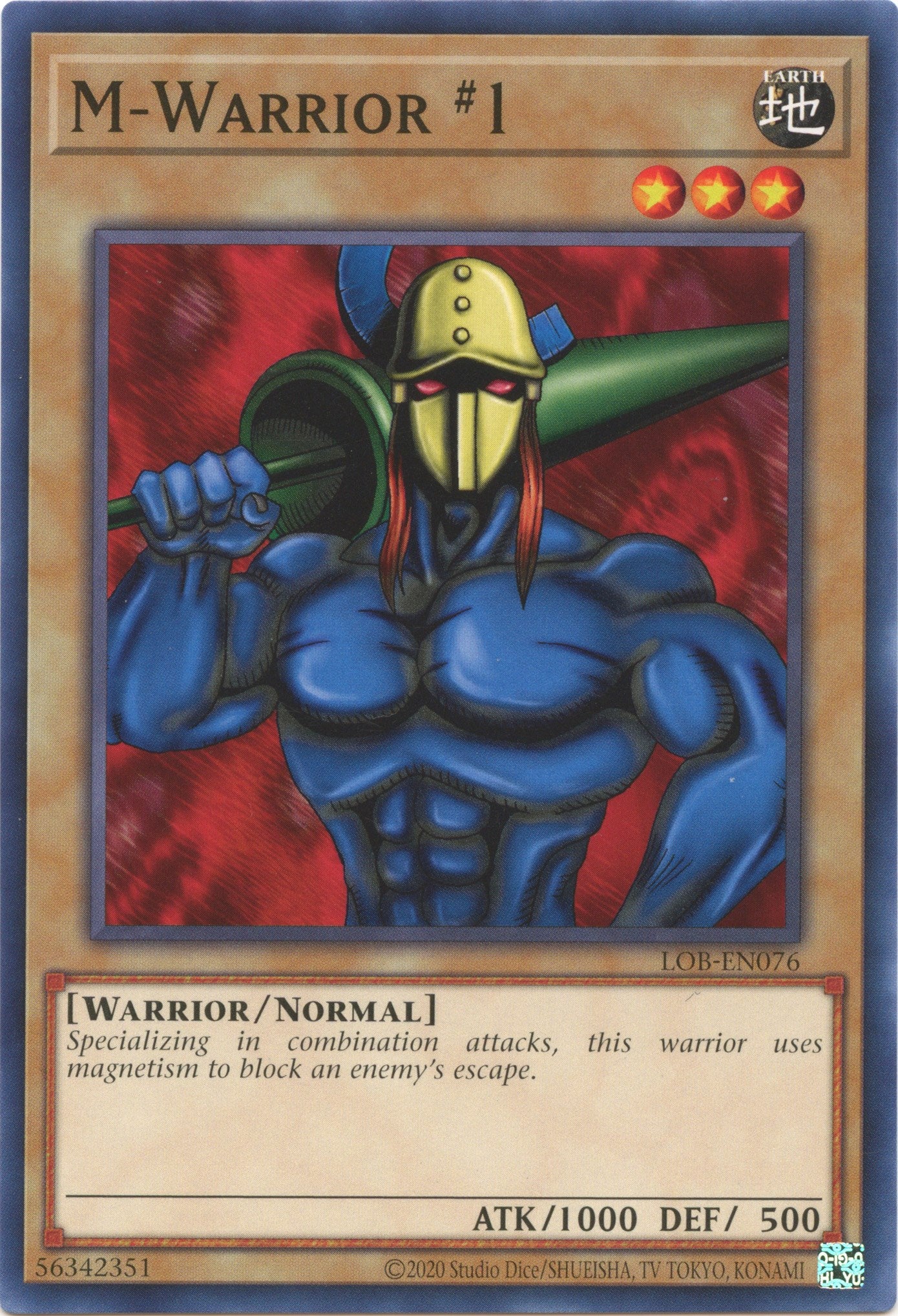 M-Warrior #1 (25th Anniversary) [LOB-EN076] Common | Gam3 Escape