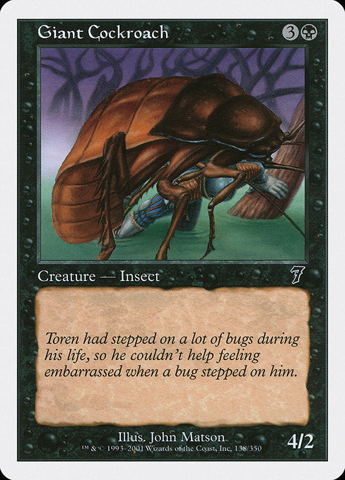 Giant Cockroach [Seventh Edition] | Gam3 Escape