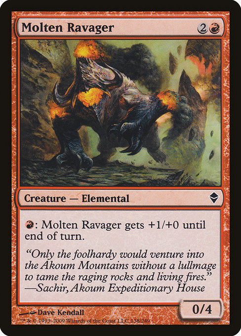 Molten Ravager [Zendikar] | Gam3 Escape