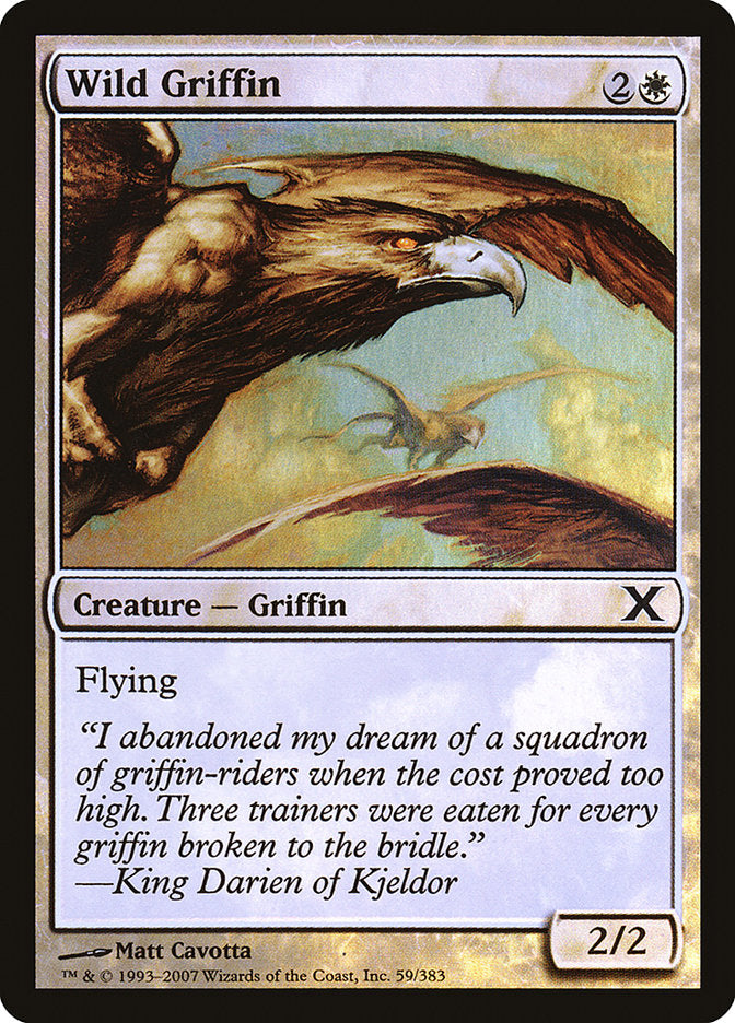 Wild Griffin (Premium Foil) [Tenth Edition] | Gam3 Escape