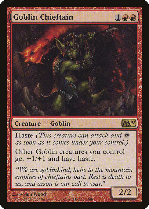 Goblin Chieftain [Magic 2010] | Gam3 Escape