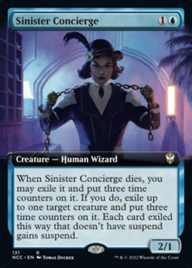 Sinister Concierge (Extended Art) [Streets of New Capenna Commander] | Gam3 Escape