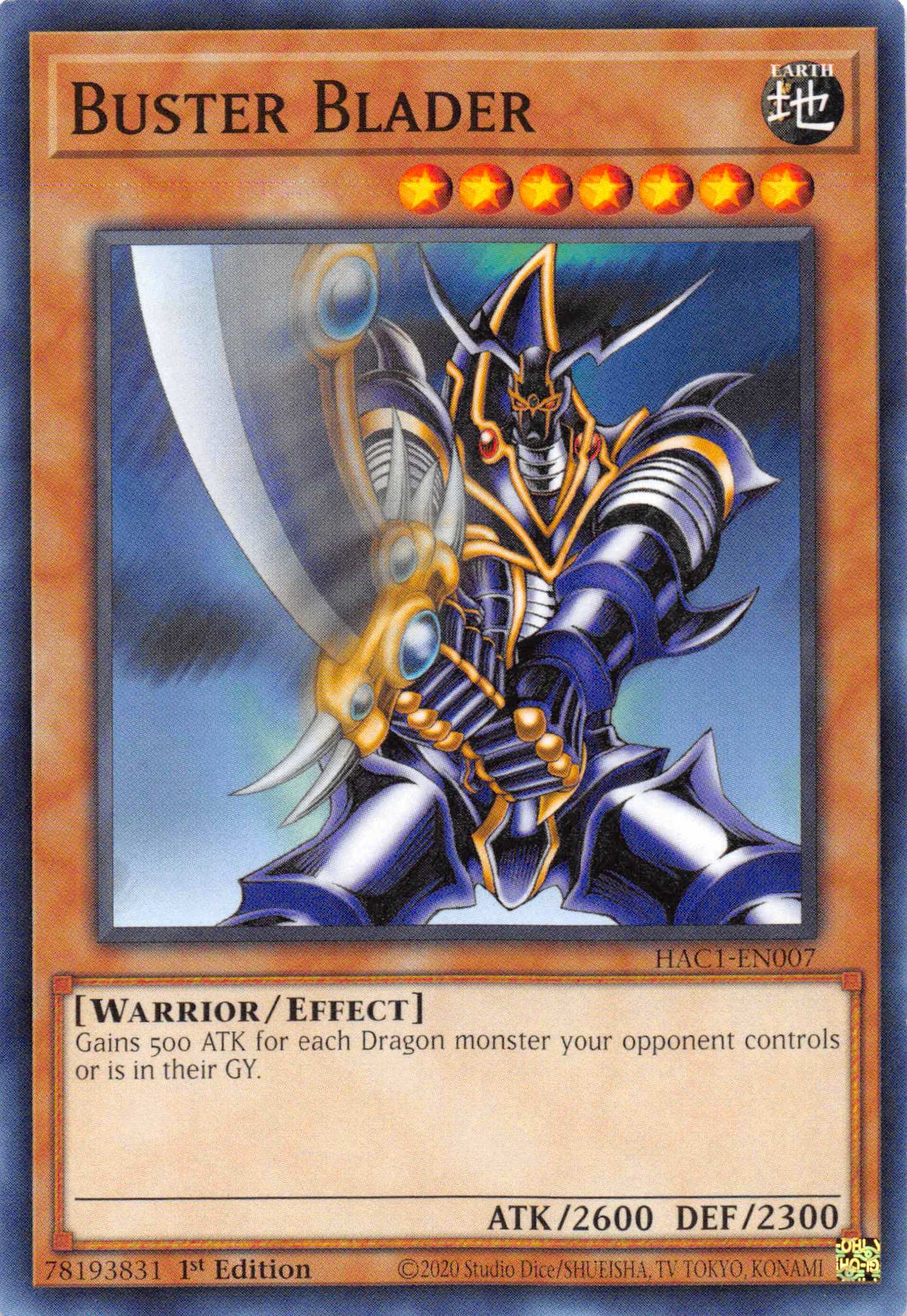 Buster Blader [HAC1-EN007] Common | Gam3 Escape