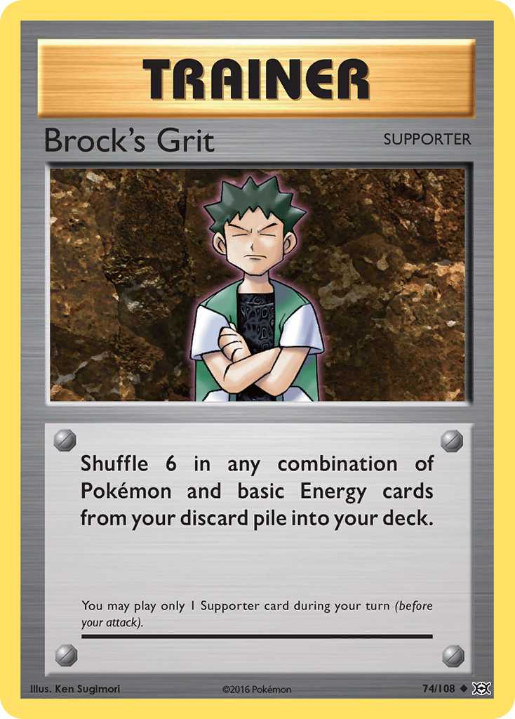 Brock's Grit (74/108) [XY: Evolutions] | Gam3 Escape