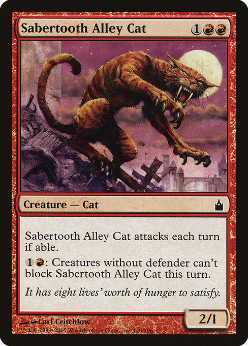 Sabertooth Alley Cat [Ravnica: City of Guilds] | Gam3 Escape