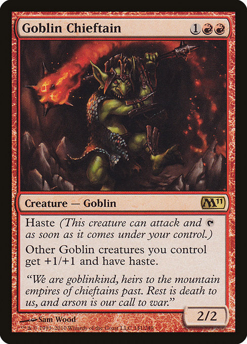 Goblin Chieftain [Magic 2011] | Gam3 Escape