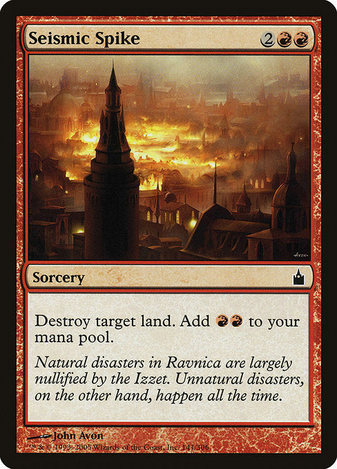 Seismic Spike [Ravnica: City of Guilds] | Gam3 Escape