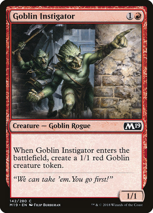 Goblin Instigator [Core Set 2019] | Gam3 Escape