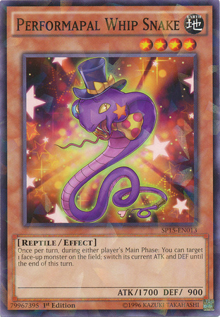 Performapal Whip Snake [SP15-EN013] Shatterfoil Rare | Gam3 Escape