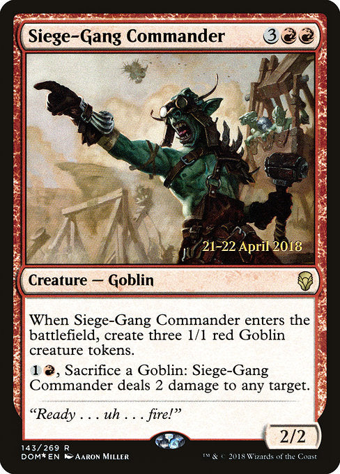 Siege-Gang Commander [Dominaria Promos] | Gam3 Escape