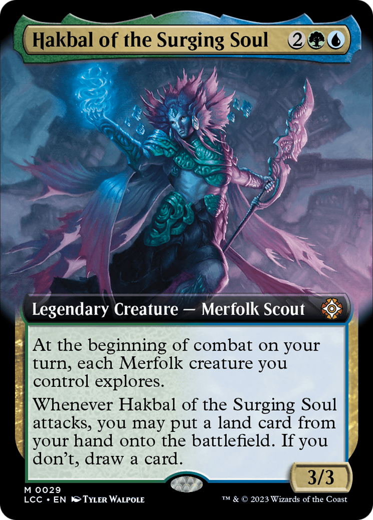 Hakbal of the Surging Soul (Extended Art) [The Lost Caverns of Ixalan Commander] | Gam3 Escape