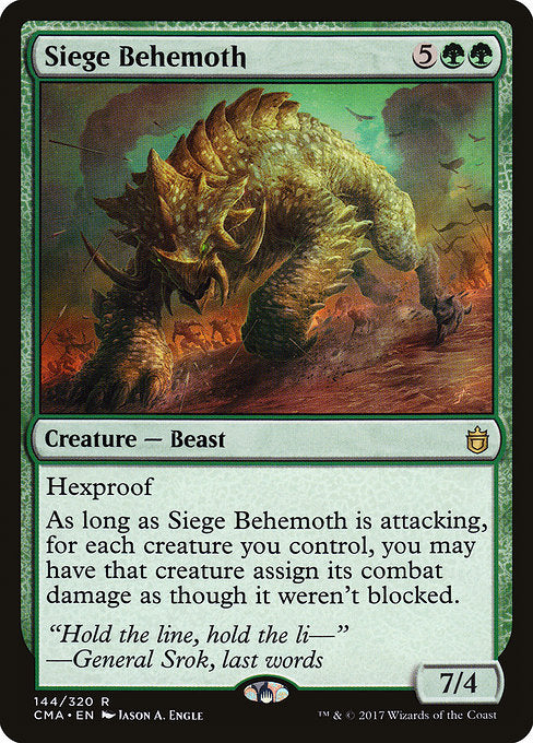 Siege Behemoth [Commander Anthology] | Gam3 Escape