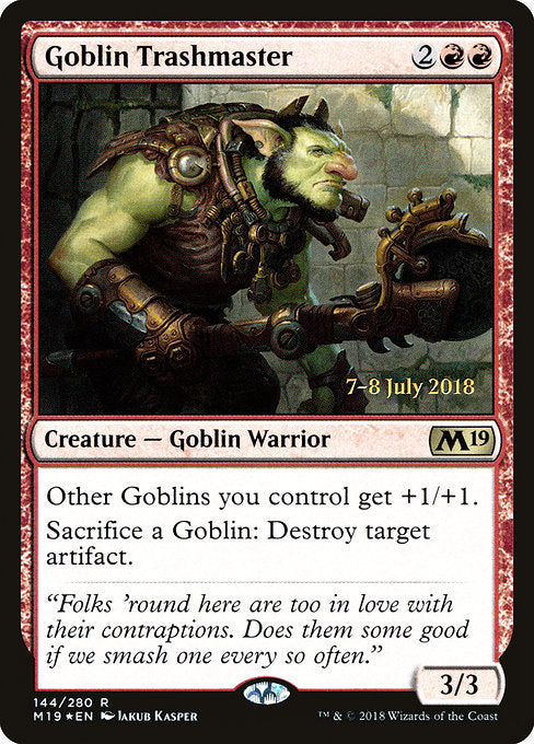 Goblin Trashmaster [Core Set 2019 Promos] | Gam3 Escape