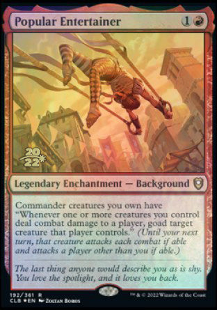 Popular Entertainer [Commander Legends: Battle for Baldur's Gate Prerelease Promos] | Gam3 Escape