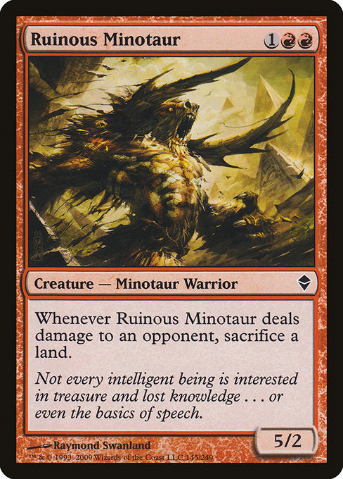 Ruinous Minotaur [Zendikar] | Gam3 Escape