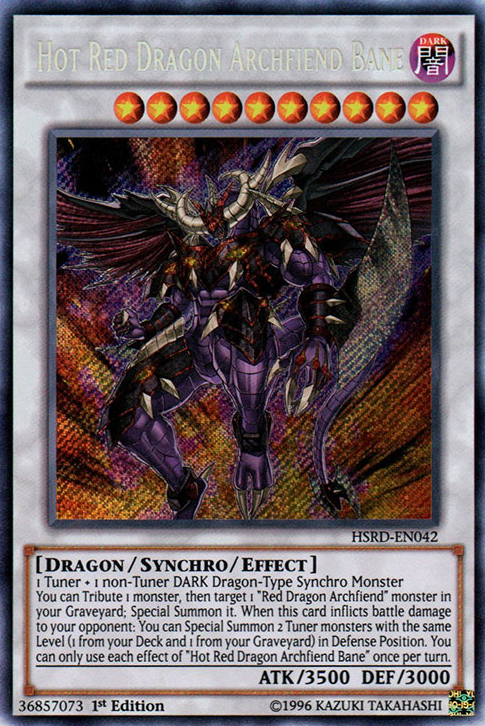 Hot Red Dragon Archfiend Bane [HSRD-EN042] Secret Rare | Gam3 Escape