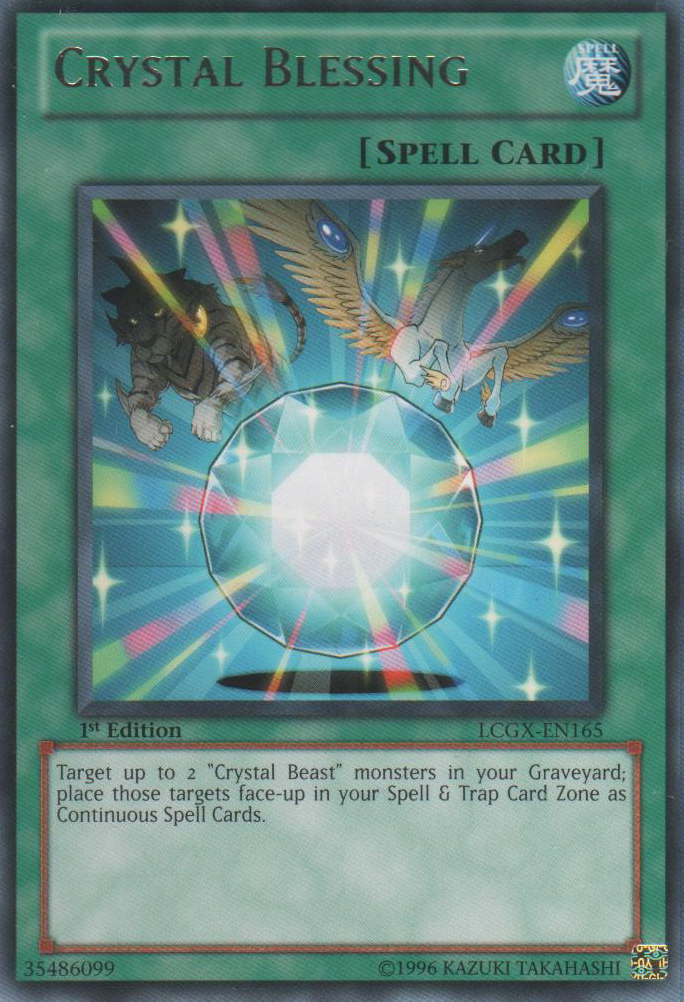 Crystal Blessing [LCGX-EN165] Rare | Gam3 Escape