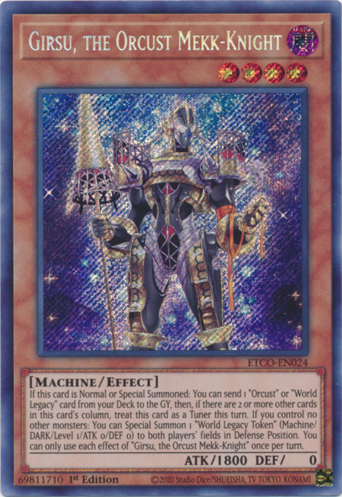 Girsu, the Orcust Mekk-Knight [ETCO-EN024] Secret Rare | Gam3 Escape