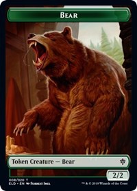 Bear // Food (17) Double-sided Token [Throne of Eldraine Tokens] | Gam3 Escape