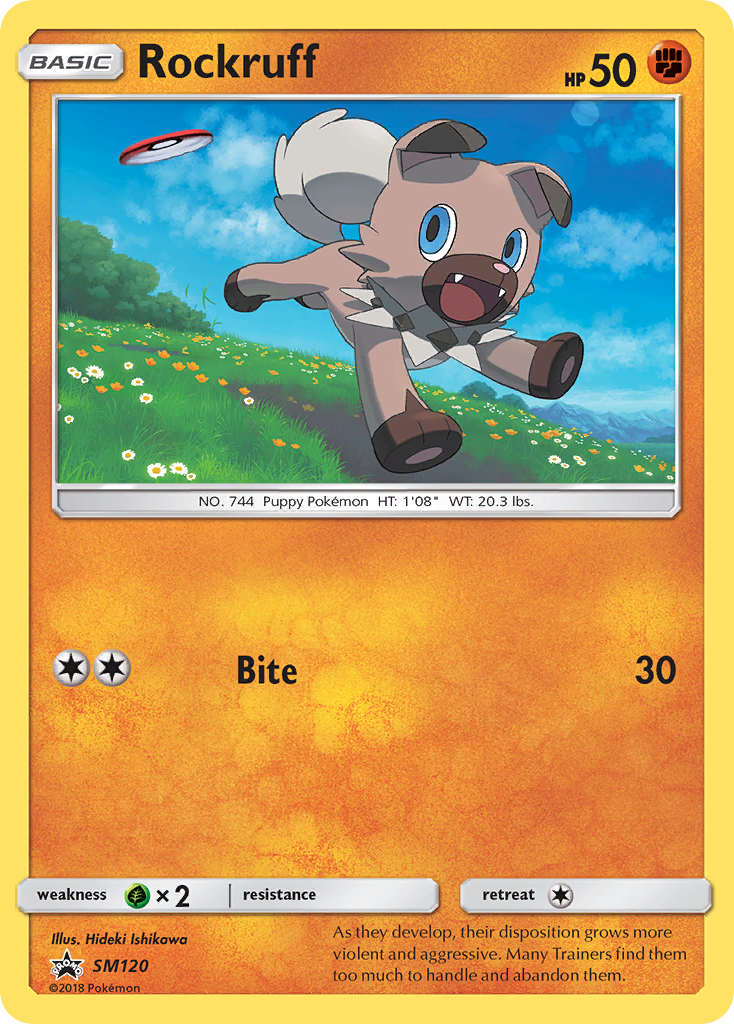 Rockruff (SM120) [Sun & Moon: Black Star Promos] | Gam3 Escape