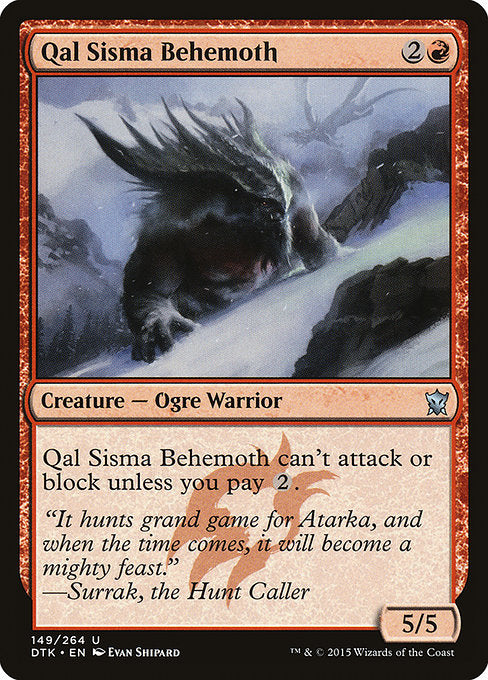 Qal Sisma Behemoth [Dragons of Tarkir] | Gam3 Escape