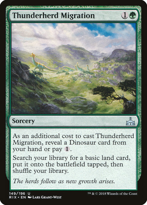 Thunderherd Migration [Rivals of Ixalan] | Gam3 Escape