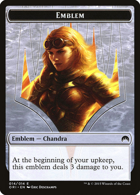 Chandra, Roaring Flame Emblem [Magic Origins Tokens] | Gam3 Escape
