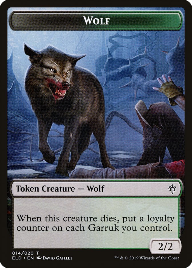 Wolf [Throne of Eldraine Tokens] | Gam3 Escape