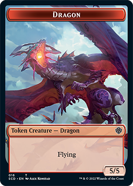 Dragon // Dragon Double-Sided Token [Starter Commander Decks] | Gam3 Escape