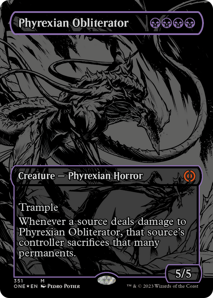 Phyrexian Obliterator (Oil Slick Raised Foil) [Phyrexia: All Will Be One] | Gam3 Escape
