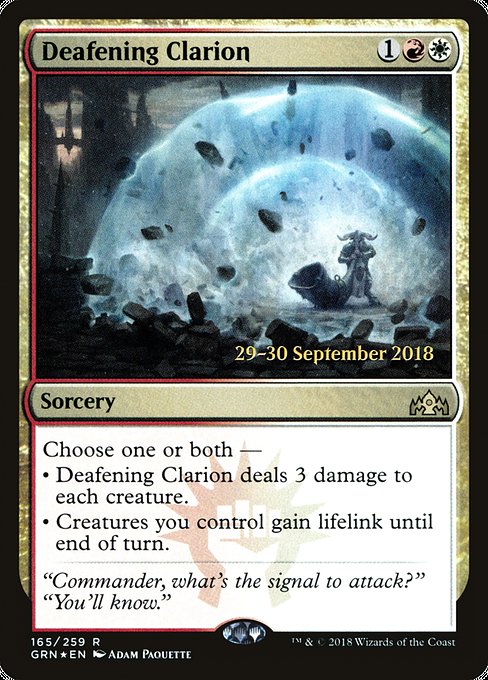 Deafening Clarion [Guilds of Ravnica Promos] | Gam3 Escape