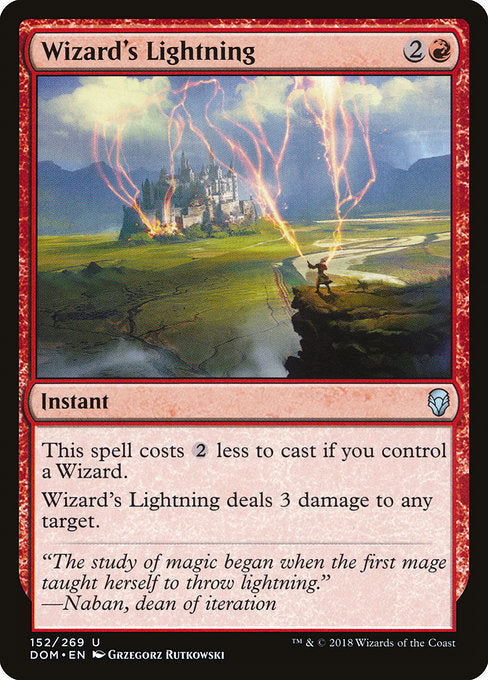 Wizard's Lightning [Dominaria] | Gam3 Escape