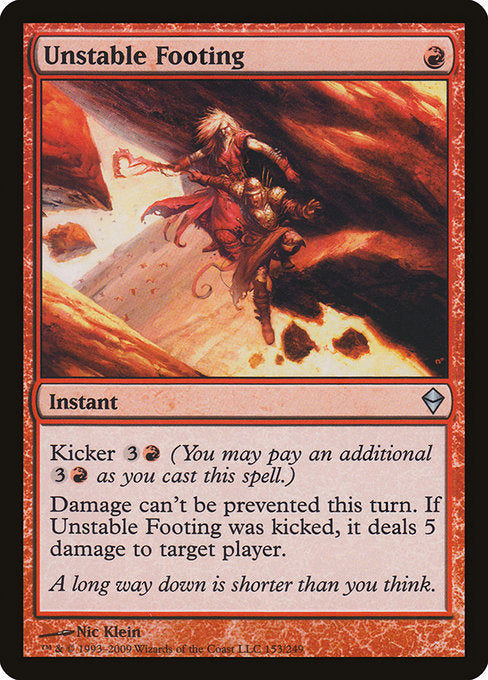 Unstable Footing [Zendikar] | Gam3 Escape