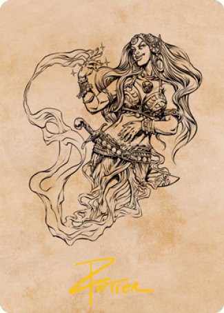 Djinni Windseer (Showcase) Art Card (Gold-Stamped Signature) [Dungeons & Dragons: Adventures in the Forgotten Realms Art Series] | Gam3 Escape