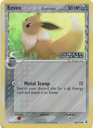 Eevee (68/113) (Delta Species) (Stamped) [EX: Delta Species] | Gam3 Escape