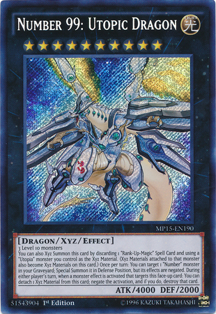 Number 99: Utopic Dragon [MP15-EN190] Secret Rare | Gam3 Escape