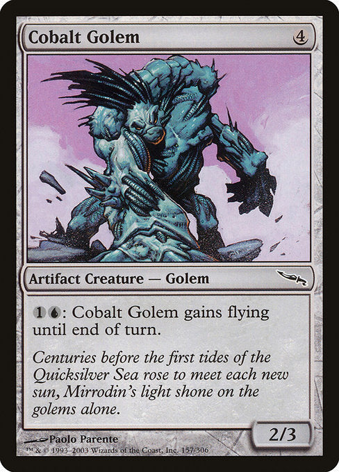 Cobalt Golem [Mirrodin] | Gam3 Escape