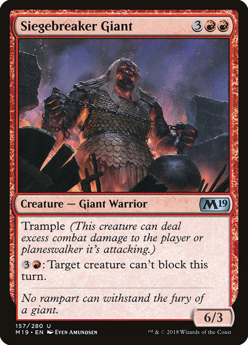 Siegebreaker Giant [Core Set 2019] | Gam3 Escape