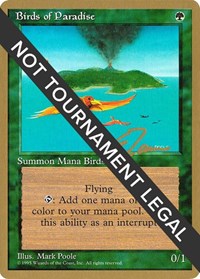 Birds of Paradise - 1996 Eric Tam (4ED) [Pro Tour Collector Set] | Gam3 Escape