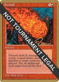 Fireball - 1996 Eric Tam (4ED) [World Championship Decks] | Gam3 Escape