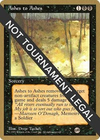 Ashes to Ashes - 1996 Leon Lindback (4ED) (SB) [Pro Tour Collector Set] | Gam3 Escape