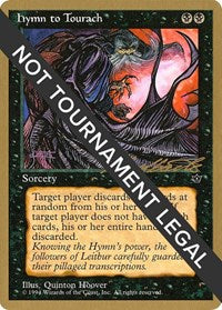 Hymn to Tourach (Cloak) - 1996 Leon Lindback (FEM) [Pro Tour Collector Set] | Gam3 Escape