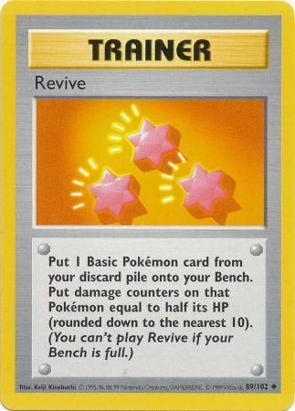 Revive (89/102) [Base Set Shadowless Unlimited] | Gam3 Escape